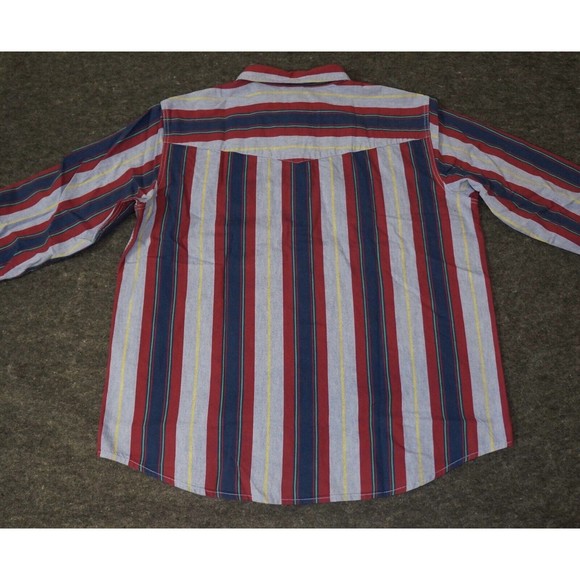 Levi's Mens Western Relaxed Fit Pearl Snap Long Sleeve Striped Shirt - Picture 5 of 10